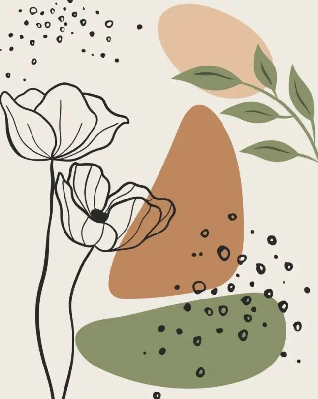 Картина по номерам ART CRAFT Минимализм с цветами 40x50 см (ACR-B-13066-AC)