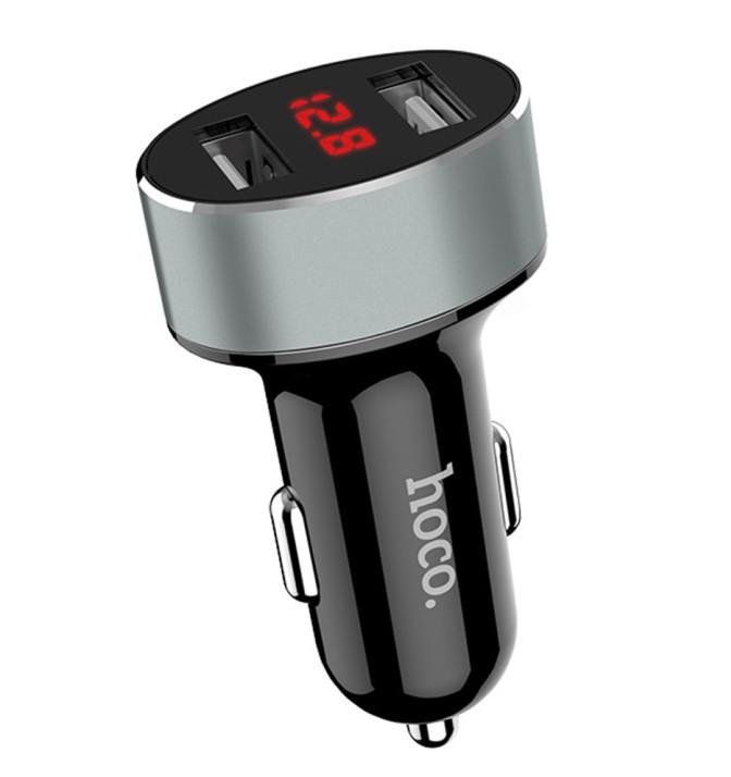 Зарядний пристрій автомобільний Hoco Z26 2 USB Black (000022092) Зарядний пристрій автомобільний Hoco Z26 2 USB Black (000022092)