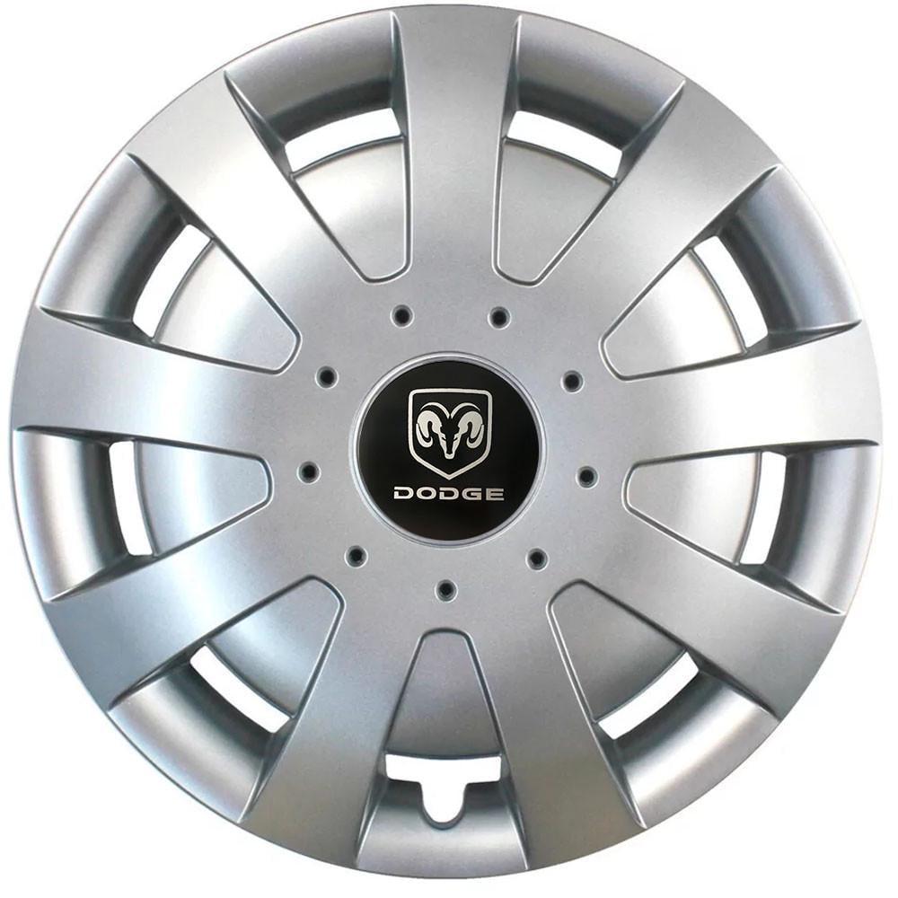 Колпаки SJS 309 с логотипом Dodge R15 4 шт. Серебристый
