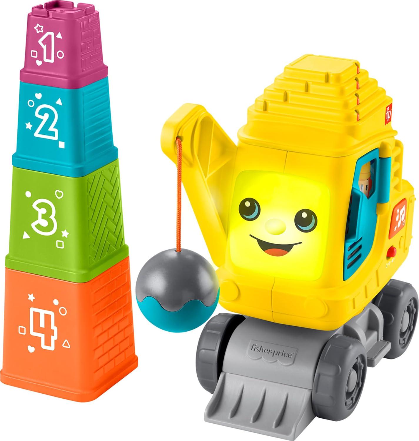 Интерактивная игрушка Fisher Price Веселый подъемный кран Составляй и считай (29751220)