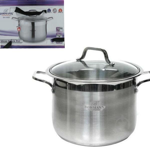 Кастрюля Bohmann 19 л d-30 см из нержавеющей стали 3025-BH