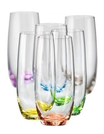 Набір склянок для соку та води Bohemia Rainbow 350 мл 6 шт. Набір склянок для соку та води Bohemia Rainbow 350 мл 6 шт.