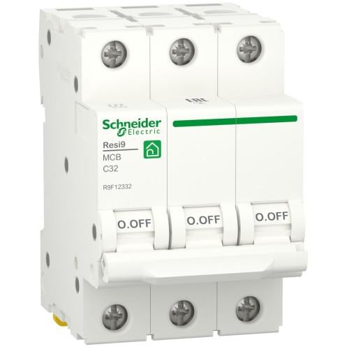 Автоматический выключатель 3-п. RESI9 32A C 6kA SCHNEIDER ELECTRIC C2