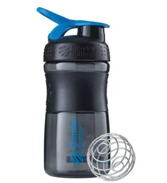 Шейкер спортивный Blender Bottle SportMixer Flip 20 oz/590 мл Black/Cyan (SM 20oz Black/Cyan) Шейкер спортивный Blender Bottle SportMixer Flip 20 oz/590 мл Black/Cyan (SM 20oz Black/Cyan)