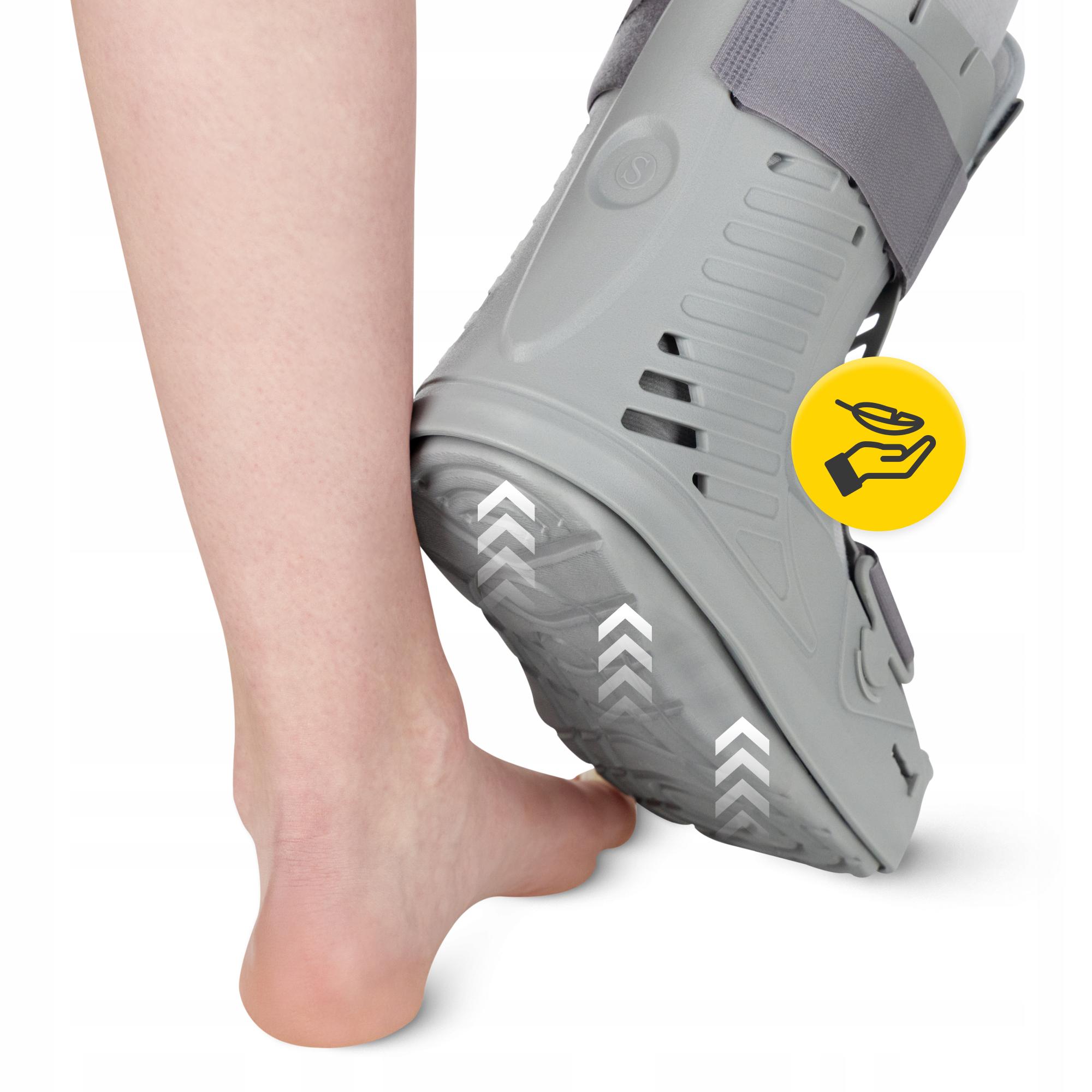 Сапог ортопедический пневматический 4fizjo MED с регулировкой давления L Grey (P-5905973407328) - фото 3