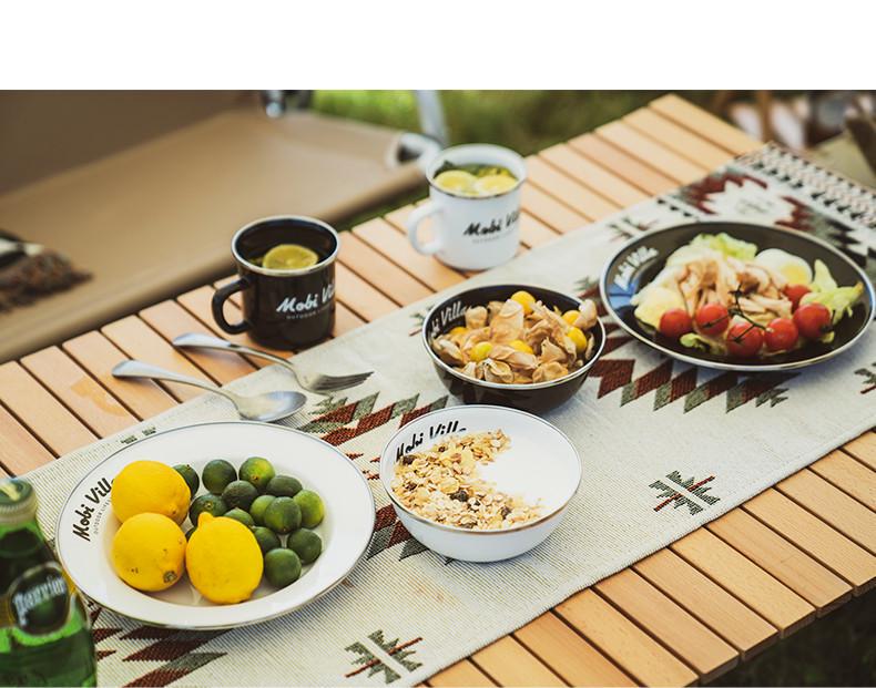 Тарелка эмалированная Mobi Garden NX21666072 villa р. - фото 3