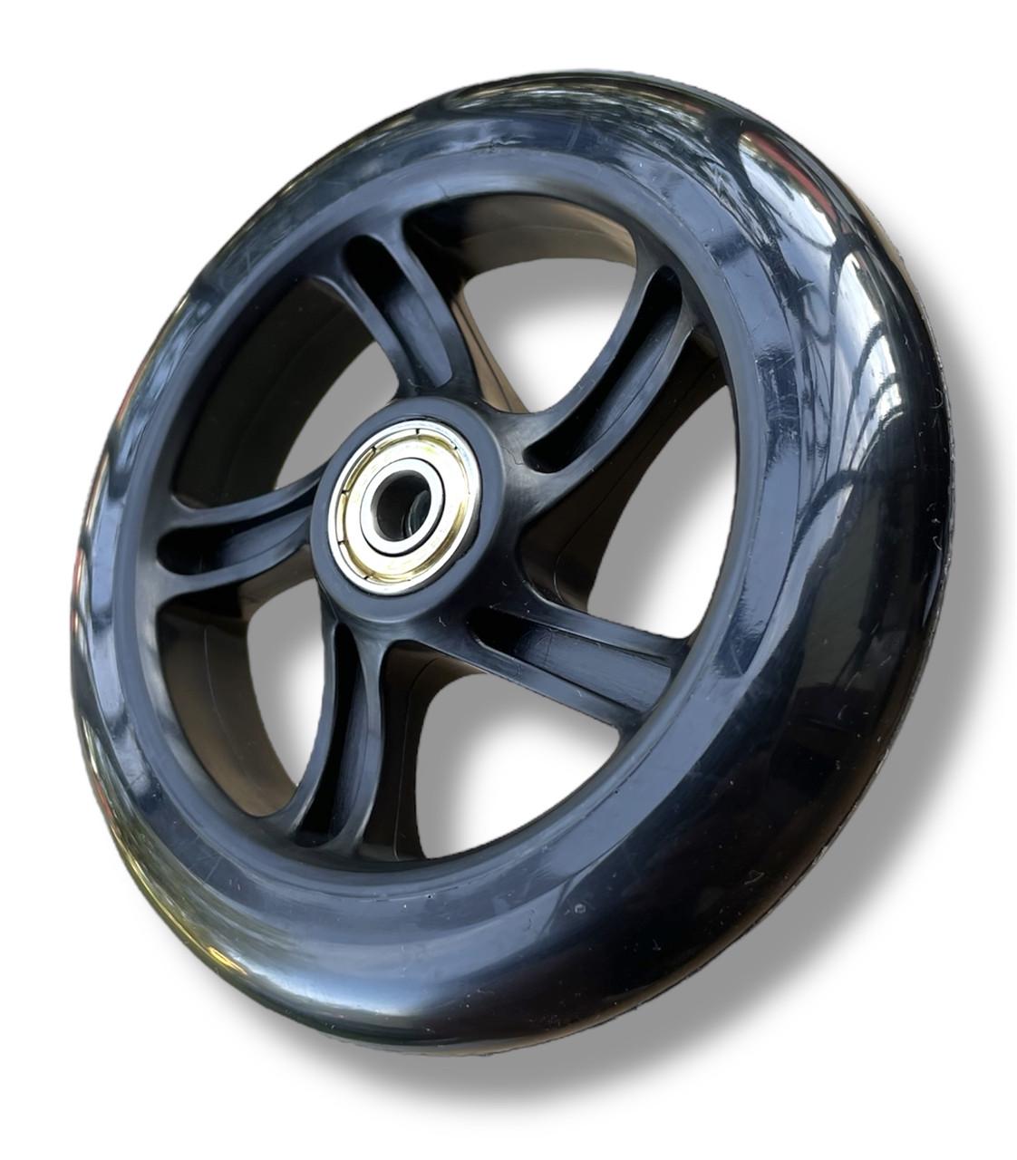 Колесо для самоката з підшипником 608 125х24 мм 1 шт. Чорний