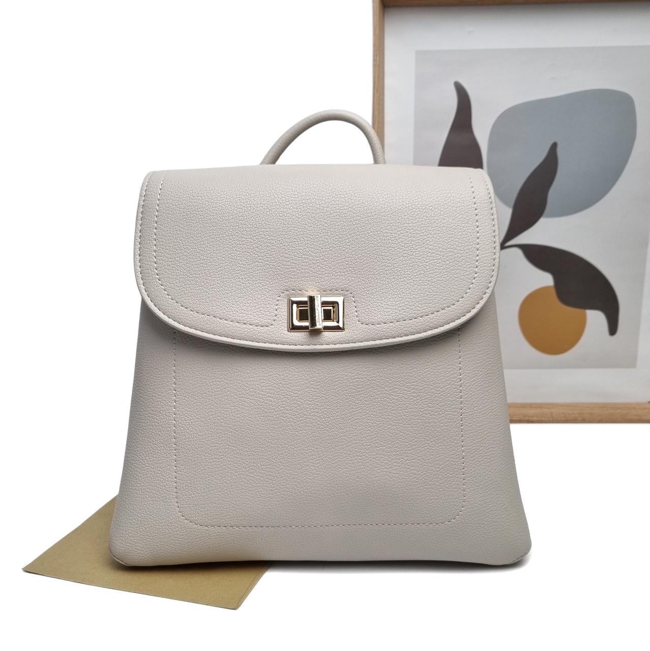 Жіночий рюкзак David Jones модний екошкіра Світло-бежевий (CM7349 milk)