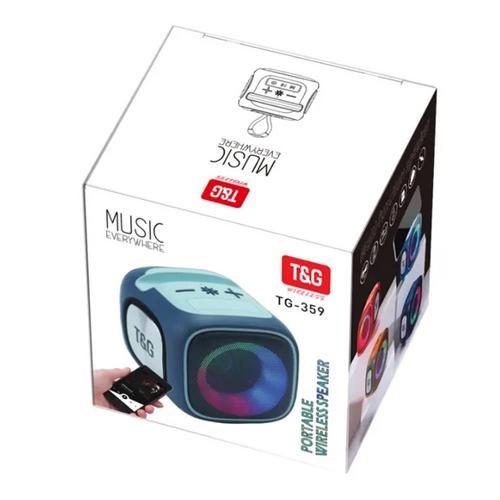 Колонка портативна з підсвічуванням RGB TG359 7W Синій - фото 8 Колонка портативна з підсвічуванням RGB TG359 7W Синій - фото 8