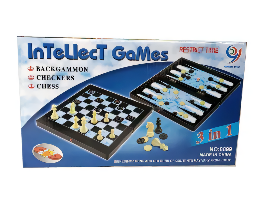 Игра настольная Metr+ Шахматы/нарды/шашки магнитные 8899 (SR-113-N-1459)