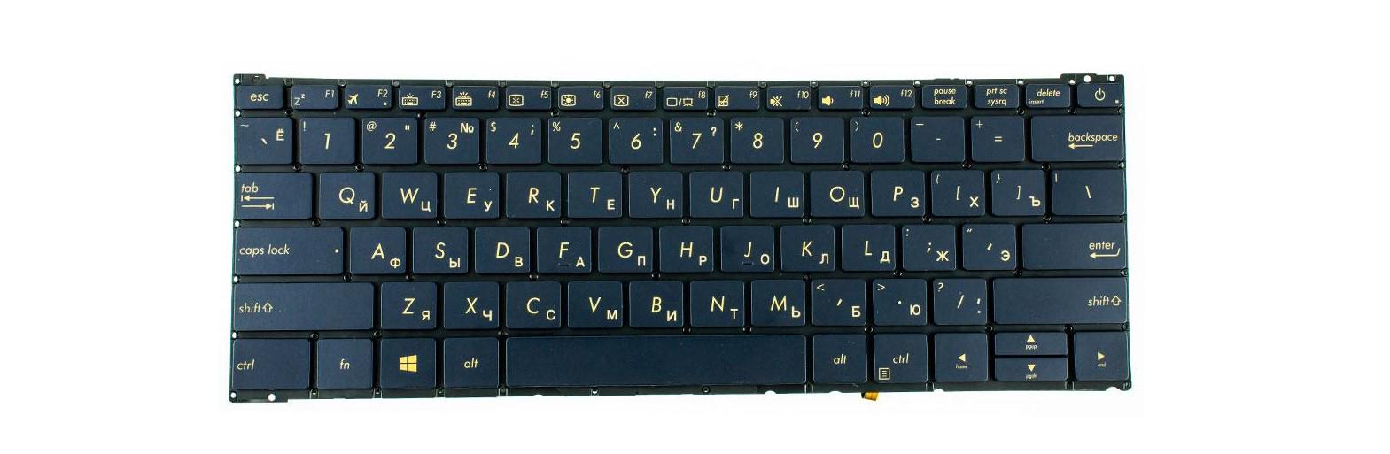 Клавиатура для ноутбука Asus UX390 UX390UA матовая (0KNB0-D606RU00)