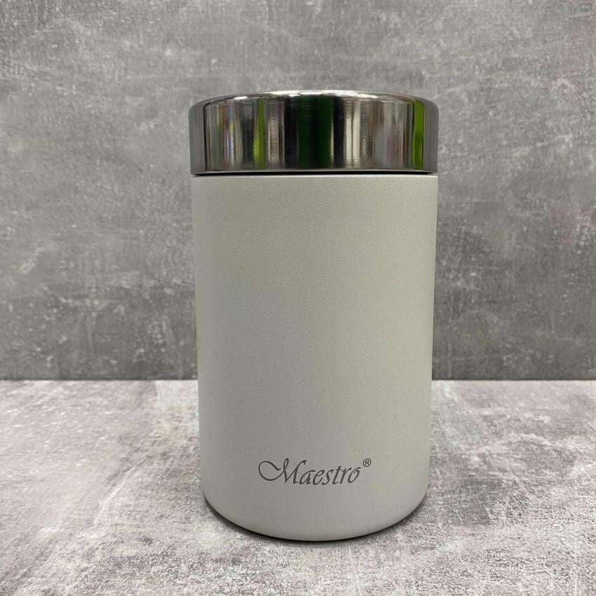 Термос пищевой Maestro MR-1649-75 из нержавеющей стали 750 мл Белый (1789201299)