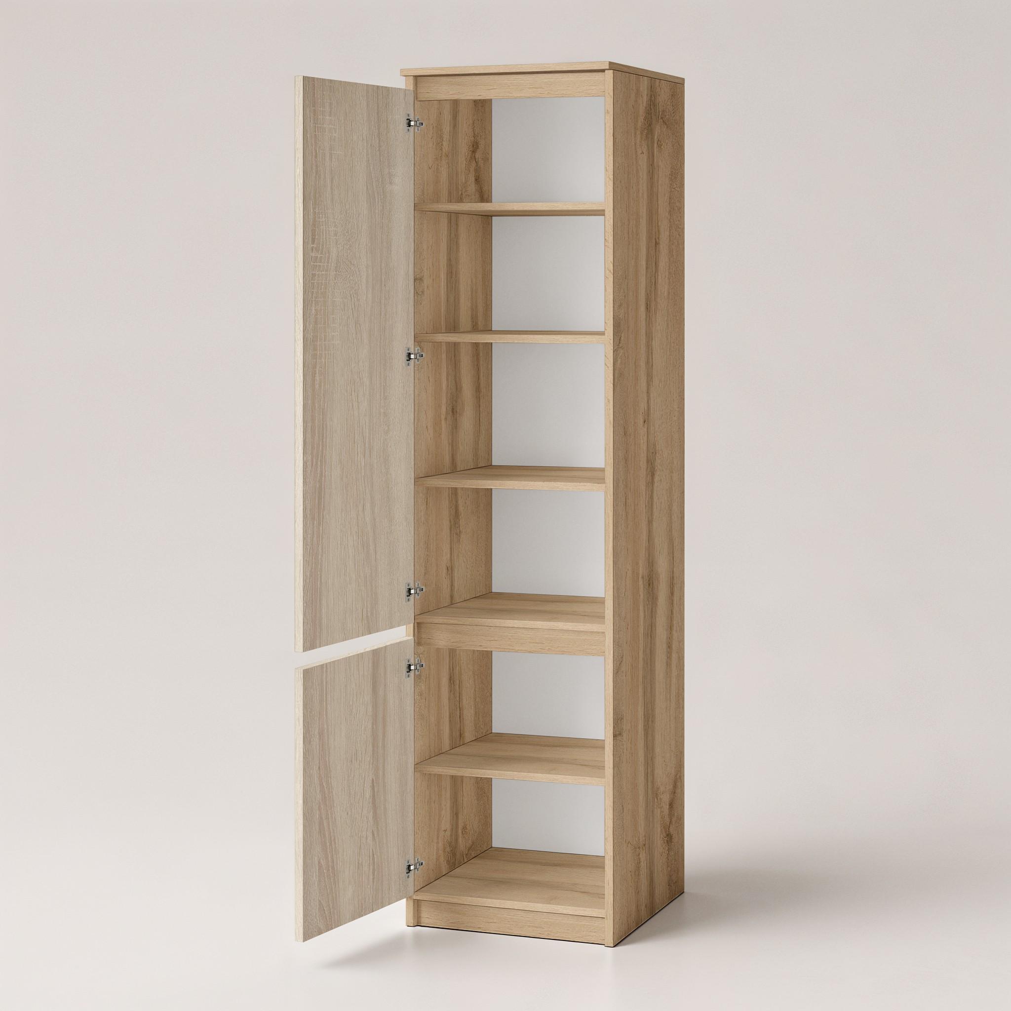 Шкаф-пенал с полками T-217 500х498х2117 мм Дуб Аппалачи/Дуб Сонома - фото 2 Шкаф-пенал с полками T-217 500х498х2117 мм Дуб Аппалачи/Дуб Сонома - фото 2