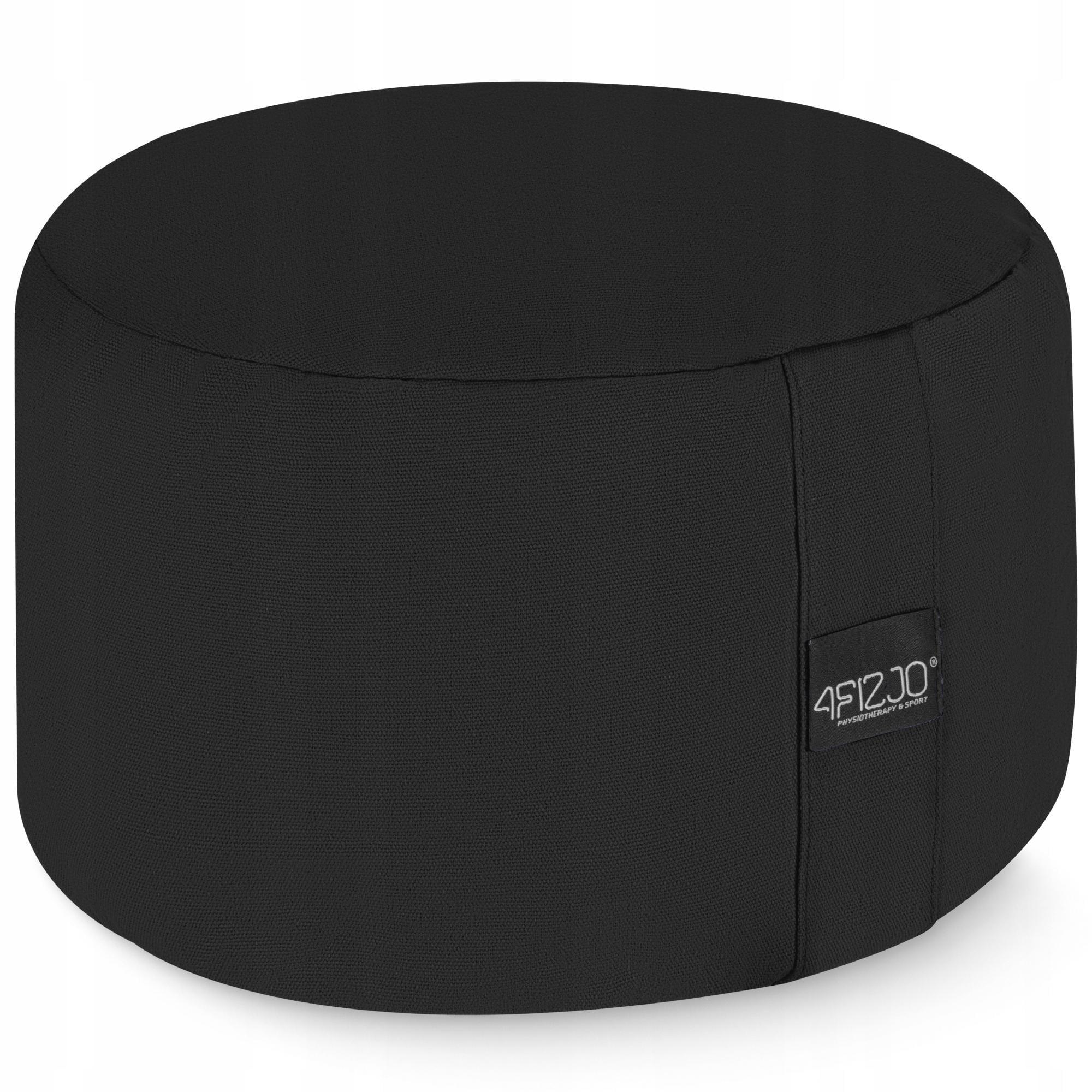Подушка для йоги та медитації 4fizjo Zafu кругла 32x20 см Black (P-5907739315540)
