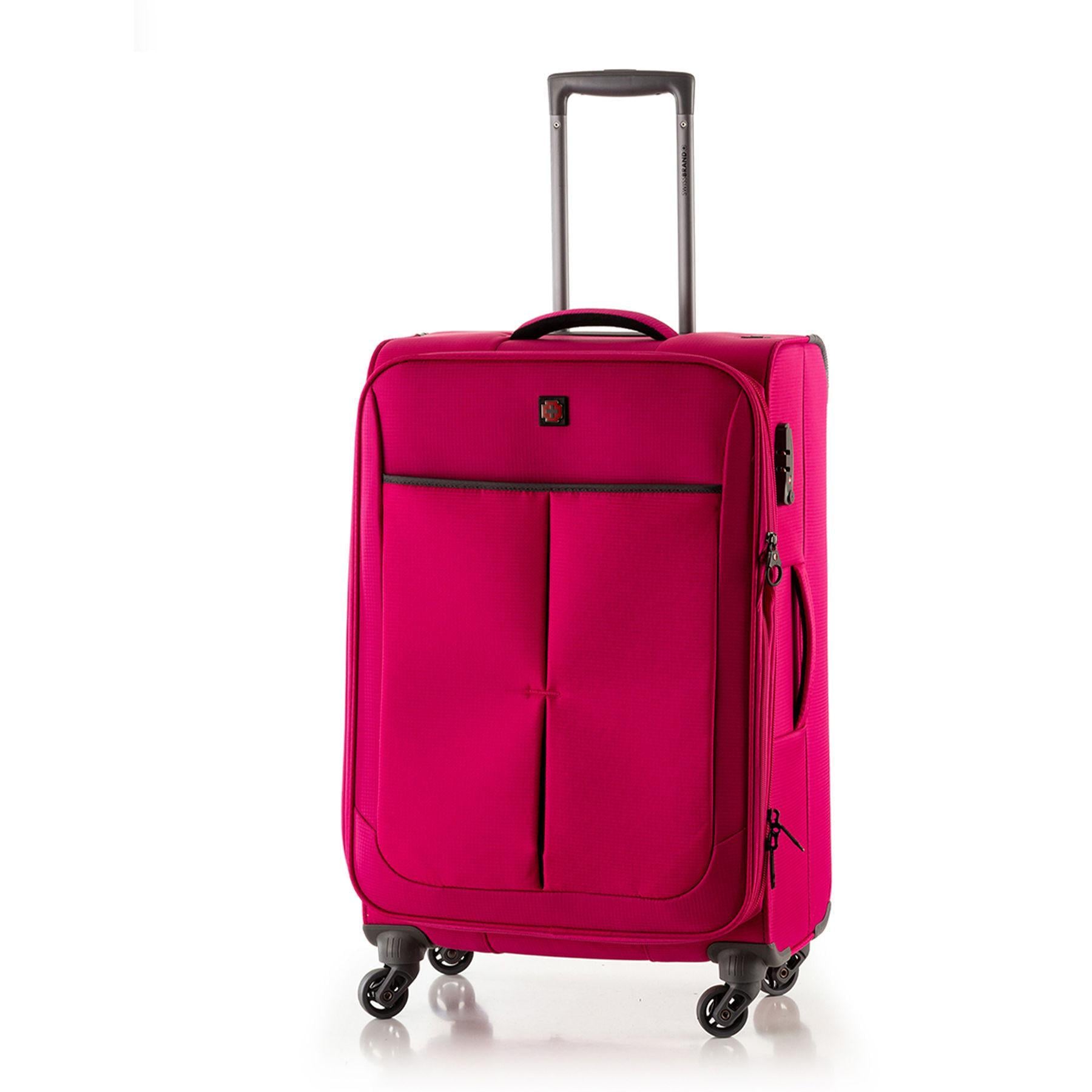 Чемодан Swissbrand Silkeborg S Fuchsia/Light Grey (SWB_LLSIL941S)