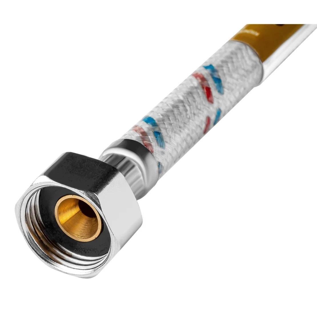 Подводка для подключения воды Kroner KRM гибкая в нейлоновой оплетке покрытой ПВХ 1/2" ВВ 150 см (CV023662) - фото 2 Подводка для подключения воды Kroner KRM гибкая в нейлоновой оплетке покрытой ПВХ 1/2" ВВ 150 см (CV023662) - фото 2