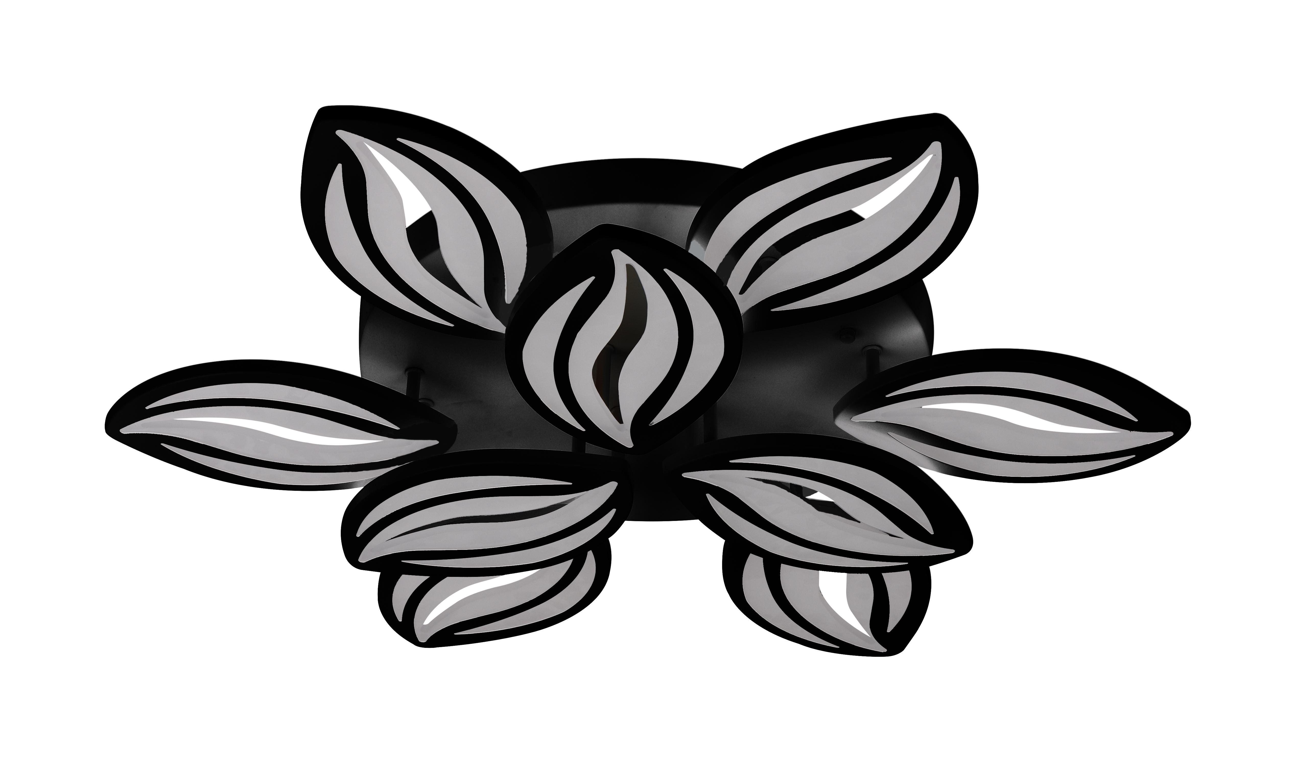 Люстра светодиодная Sirius 6249 BK 92W акриловая