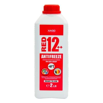 Антифриз для двигуна XADO Antifreeze Red 12+ -40⁰С 2 л