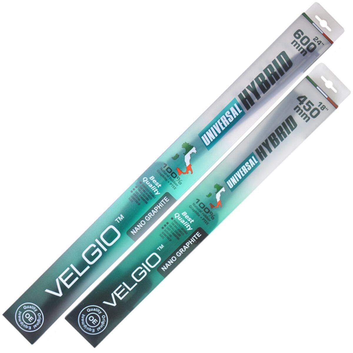 Комплект щеток стеклоочистителей Velgio Universal Hybrid для Jeep Compass 2017-2023 бескаркасные (sk_95)