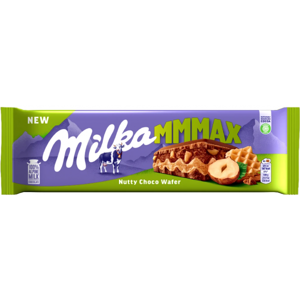 Шоколад молочний Milka Nutty Choco Wafer 270 г