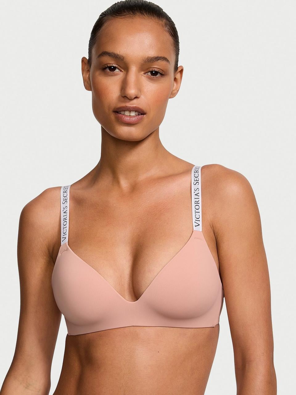 Бюстгальтер Victoria's Secret Lightly Lined Wireless Bra 80C Розовый (2405870177)