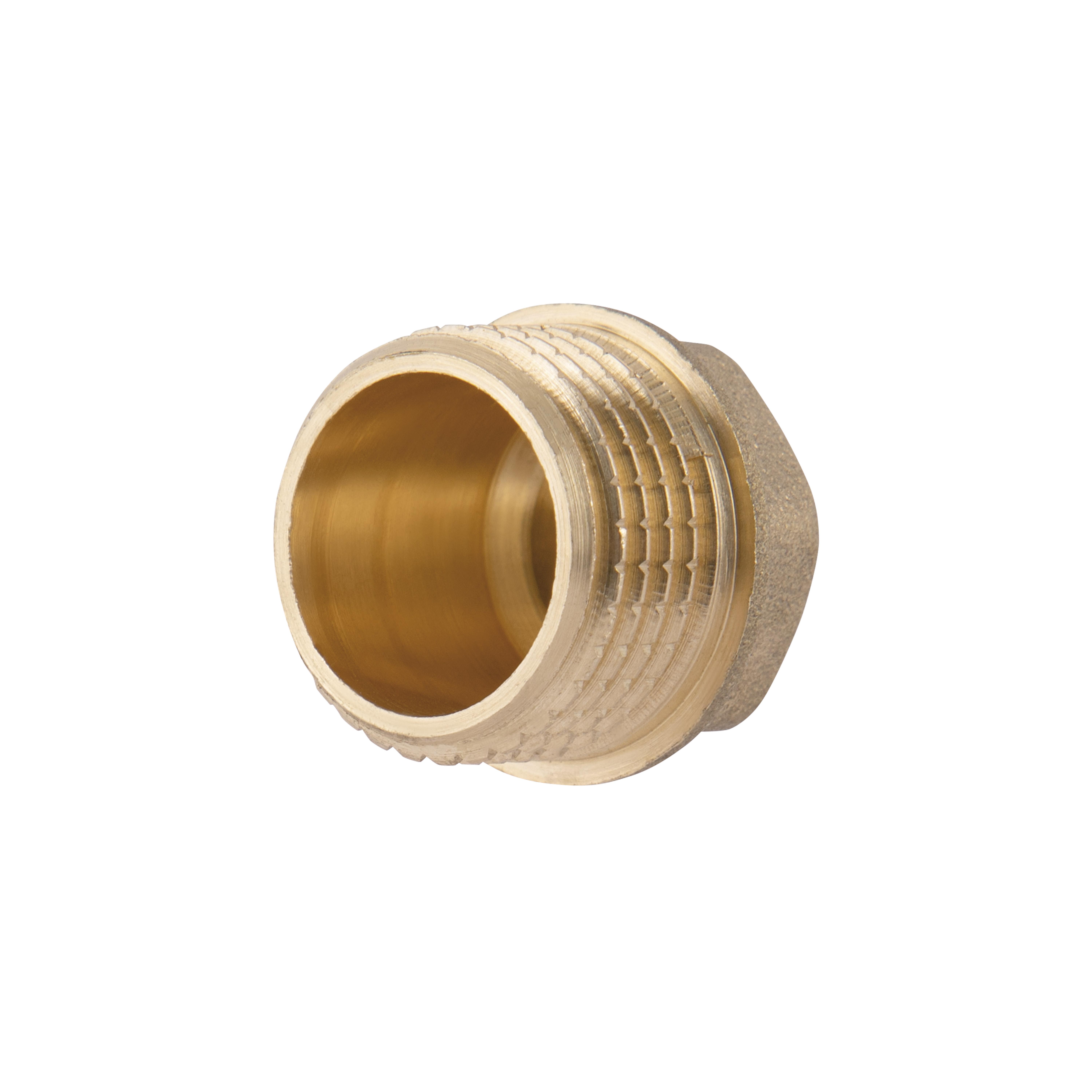 Заглушка латунная Thermo Alliance Standart 1/2" Н Желтый (SD40315) Заглушка латунная Thermo Alliance Standart 1/2" Н Желтый (SD40315)