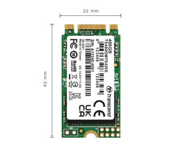 Диск SSD Transcend M.2 S420/SATA3/3D TLC NAND/560/500 MB/s 240 Gb (TS240GMTS420S) - фото 2