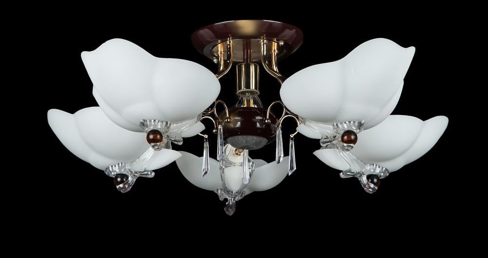 Люстра с плафонами Ray L9272/5+1 BRD (IR006180)