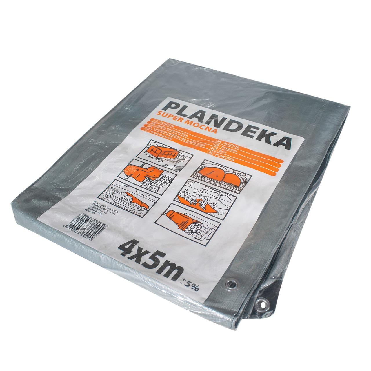 Тент универсальный PLANDEKA 4х5 м 160 г/м² (iz16425)