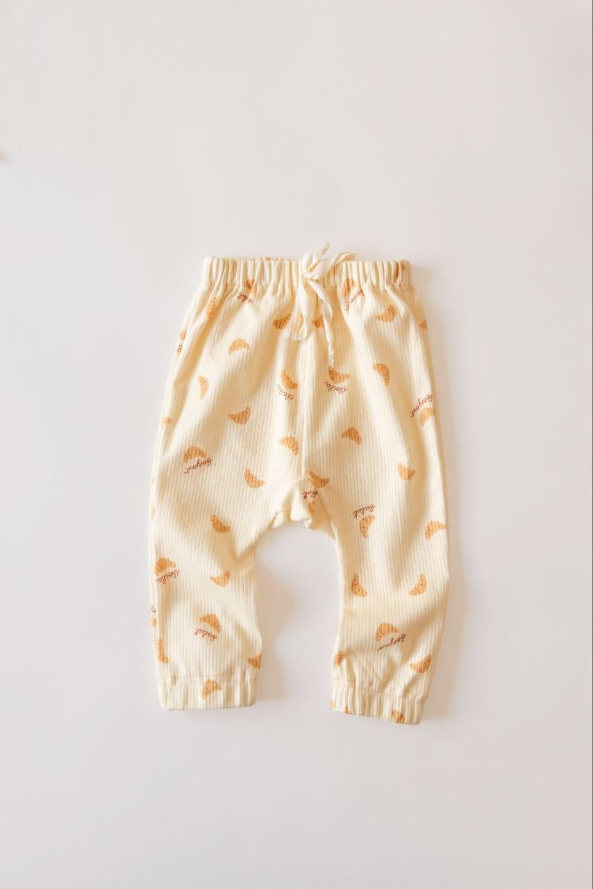 Штани для малюків Круасан рубчик інтерлок 86 см Жовтий (33162574) Штани для малюків Круасан рубчик інтерлок 86 см Жовтий (33162574)