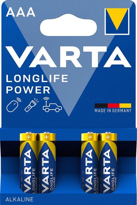 Батарейка щелочная Varta Longlife Power 4903 High Energy AAA/L R03 4 шт. (25993888)