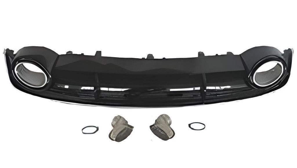 Диффузор задний с насадками RS-Style 2015-2018 GT Tuning для Audi A7 2010-2018 гг. ABS-пластик Черный (131909)