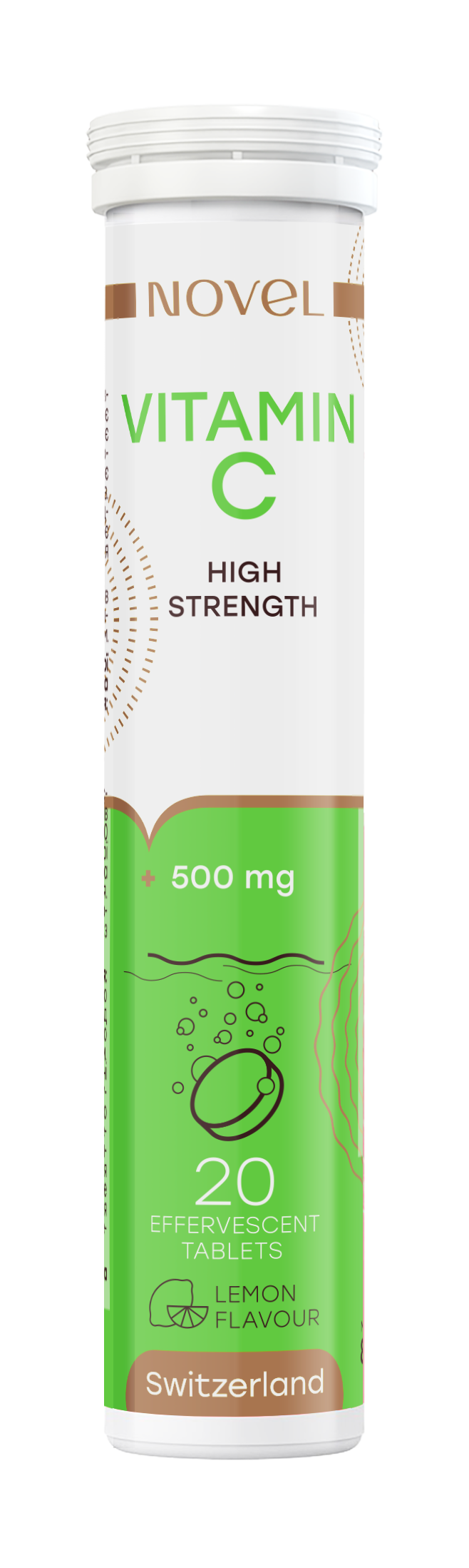 Витамины Novel Vitamin C таблетки шипучие для поддержки иммунитета 20 шт.