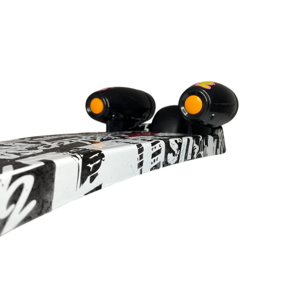 Самокат Voltronic Графіті з музикою та димом і світлом до 50 кг Білий (НКП) - фото 9