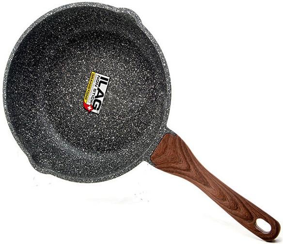 Сковорода-сотейник Fissman Dakjjim Ø 24 см з антипригарним покриттям Ilag Granistone (FN-AL-4427)