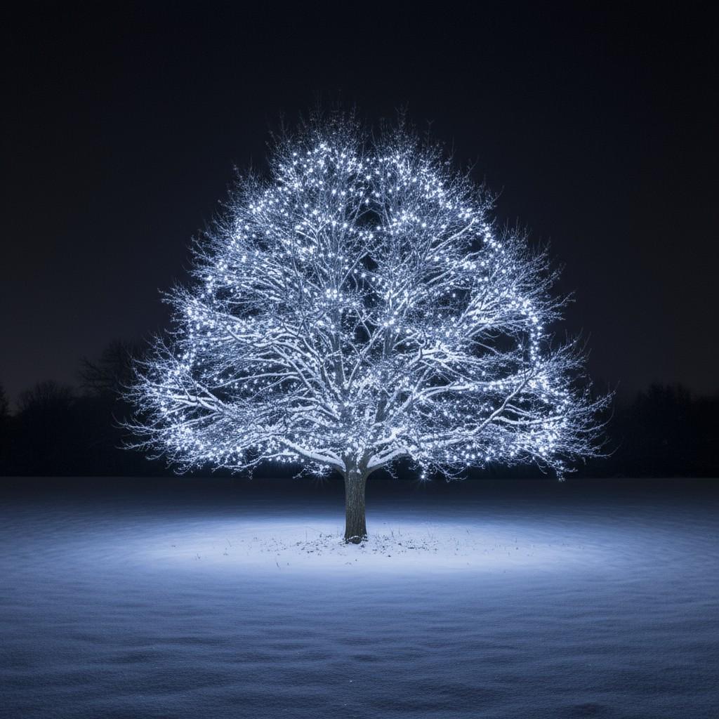 Гирлянда сетевая новогодняя нить уличная Рождественская фея 50 м 500 LED диодов IP 65 черный провод Белый свет (CF500L50MBW) - фото 3