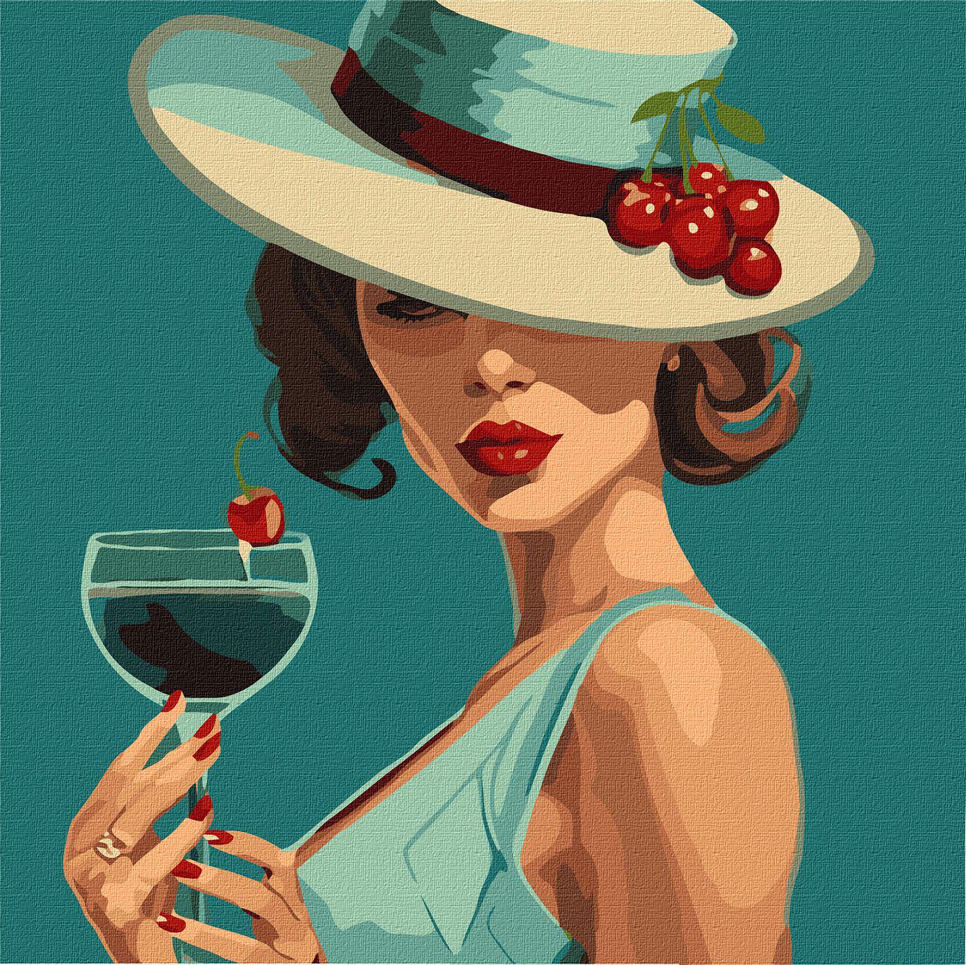 Картина по номерам Идейка Блю Кюрасао 40x40 см (KHO2553)