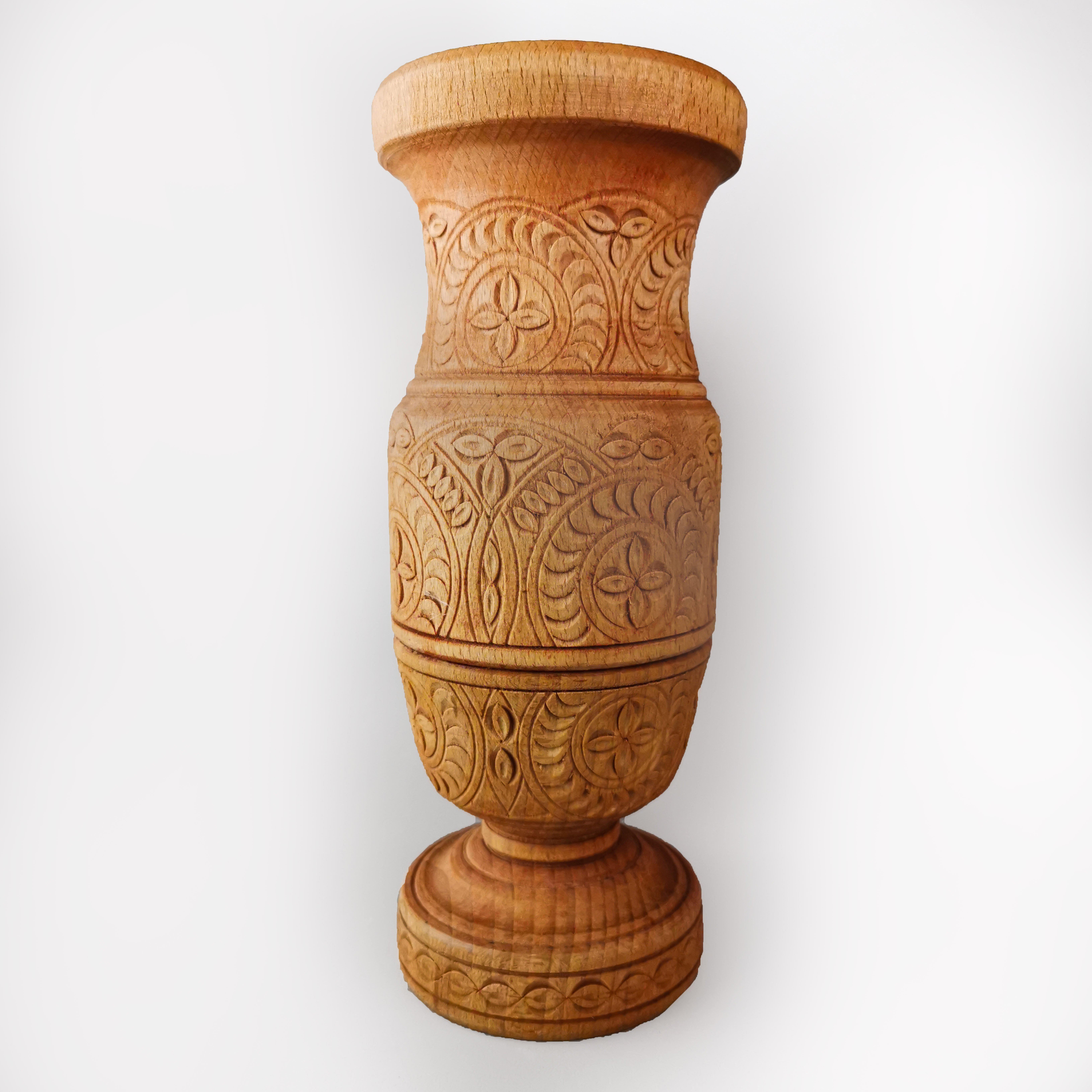 Ваза дерев'яна ручної роботи (VS-3)
