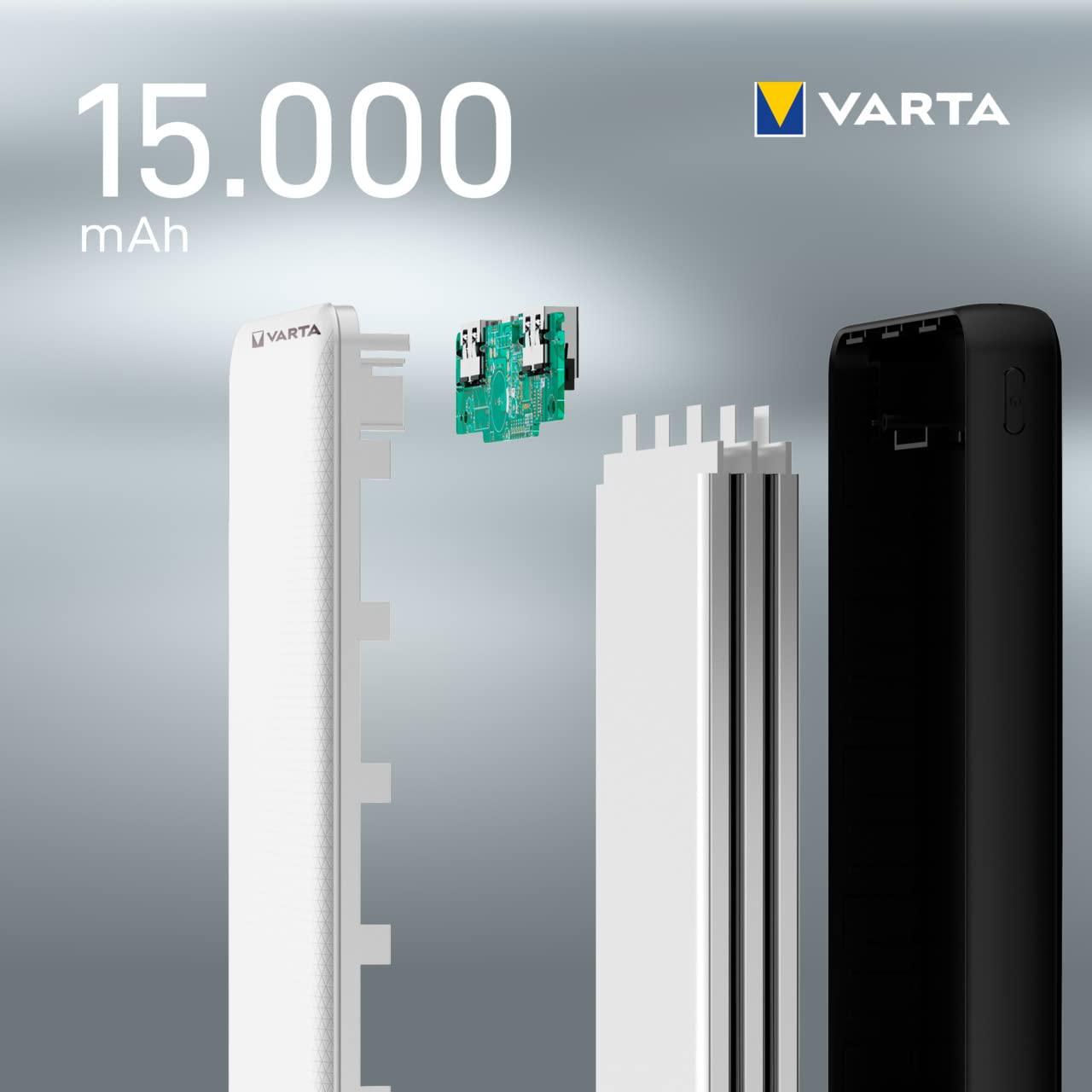 Портативний зарядний пристрій Varta 15000 mAh White - фото 6