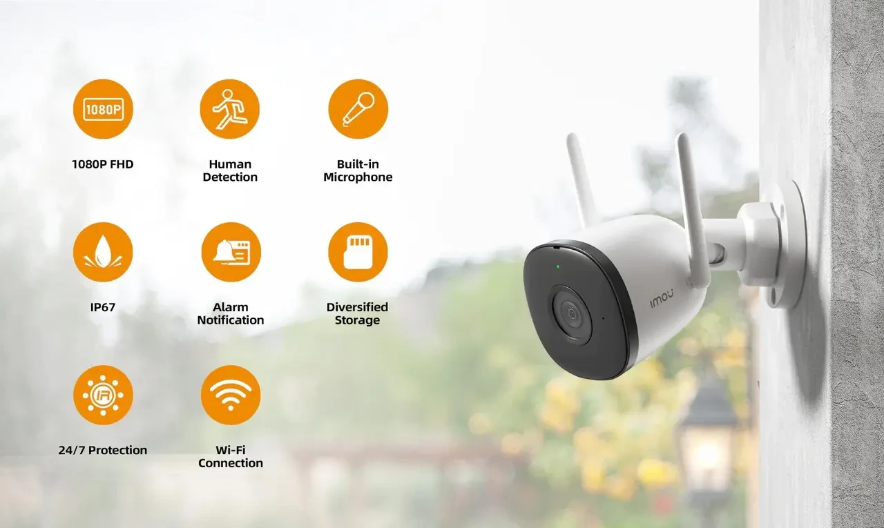 Камера видеонаблюдения IP Wi-Fi IMOU Bullet 2C 4MP (2148709020) - фото 7 Камера видеонаблюдения IP Wi-Fi IMOU Bullet 2C 4MP (2148709020) - фото 7