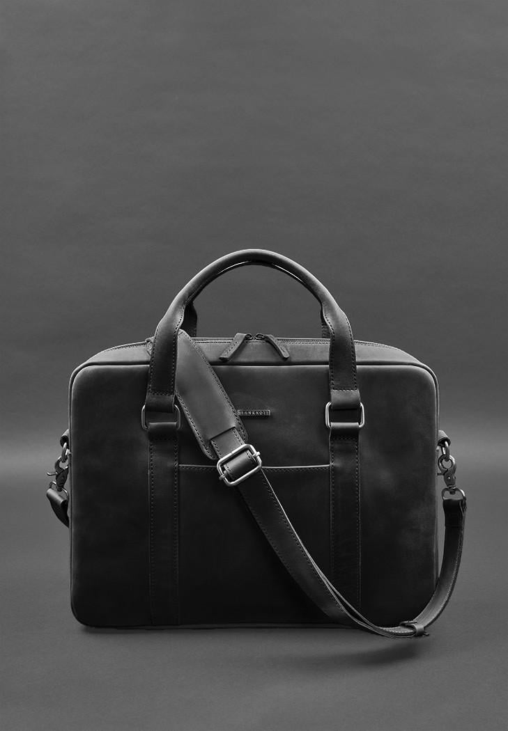 Сумка кожаная для ноутбука и документов Crazy Horse Черный (A-027948) Сумка кожаная для ноутбука и документов Crazy Horse Черный (A-027948)