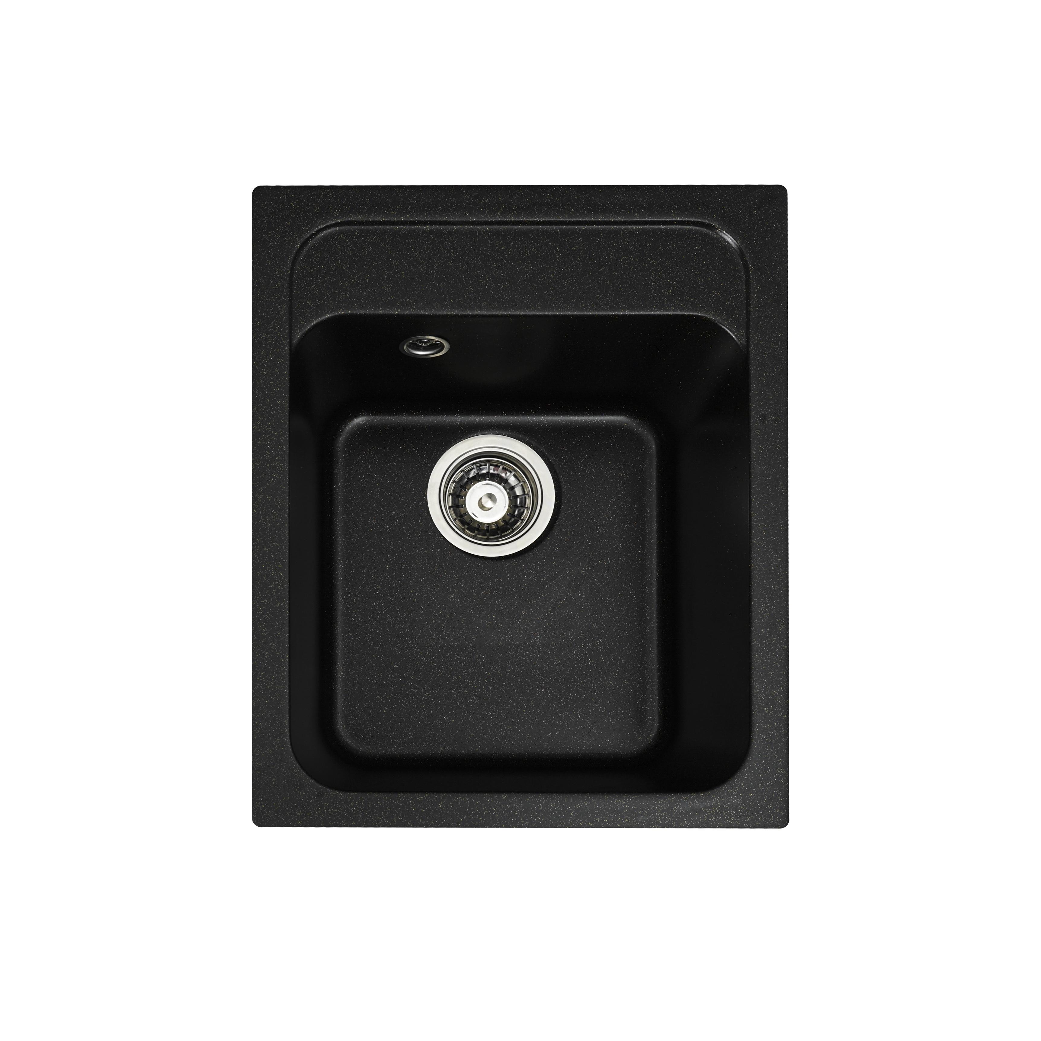 Мойка для кухни Platinum 4050 Ruby гранит глянец Black/Gold