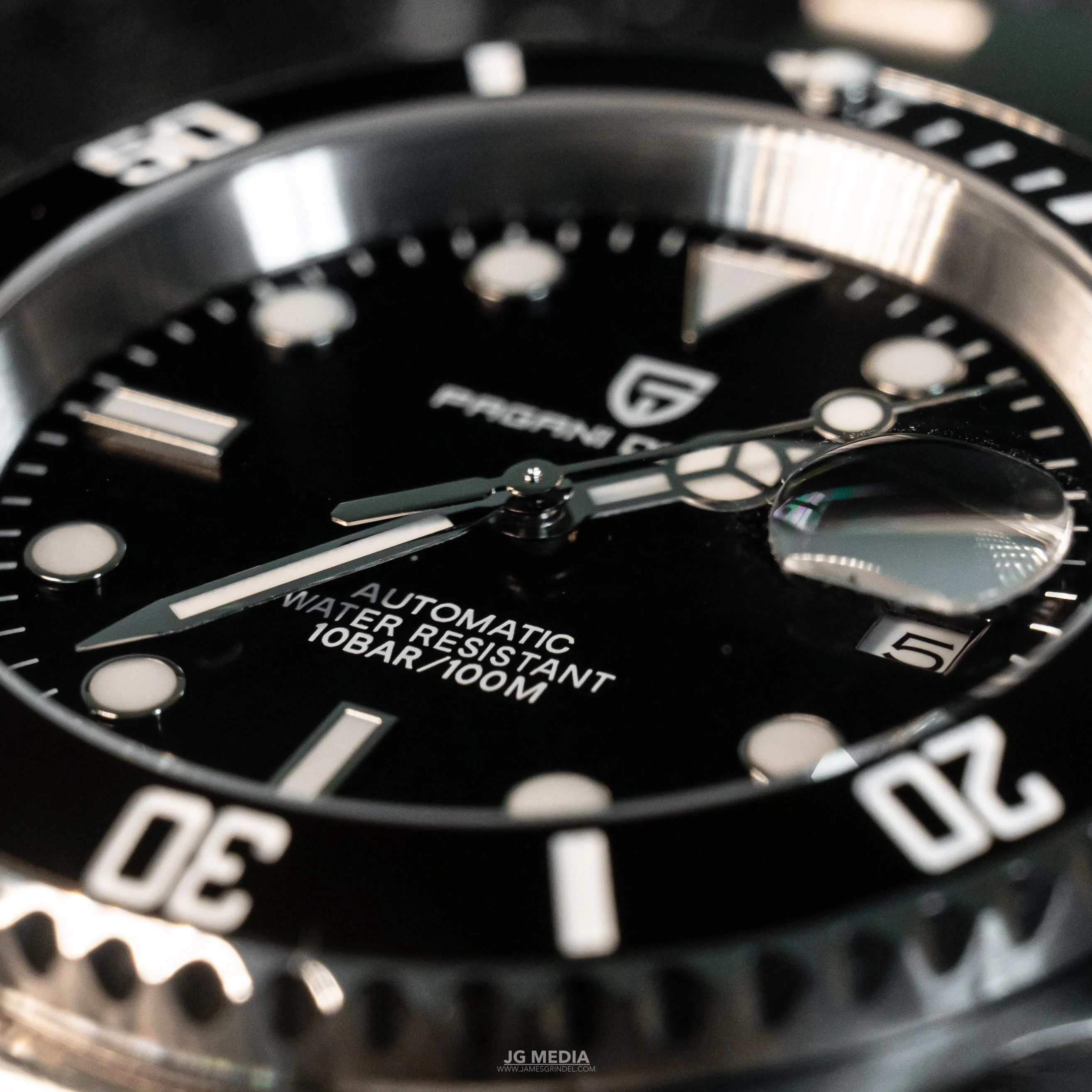 Годинник механічний Pagani Design PD-1661 водонепроникний з автопідзаводом Silver/Black (1138-0009) - фото 7