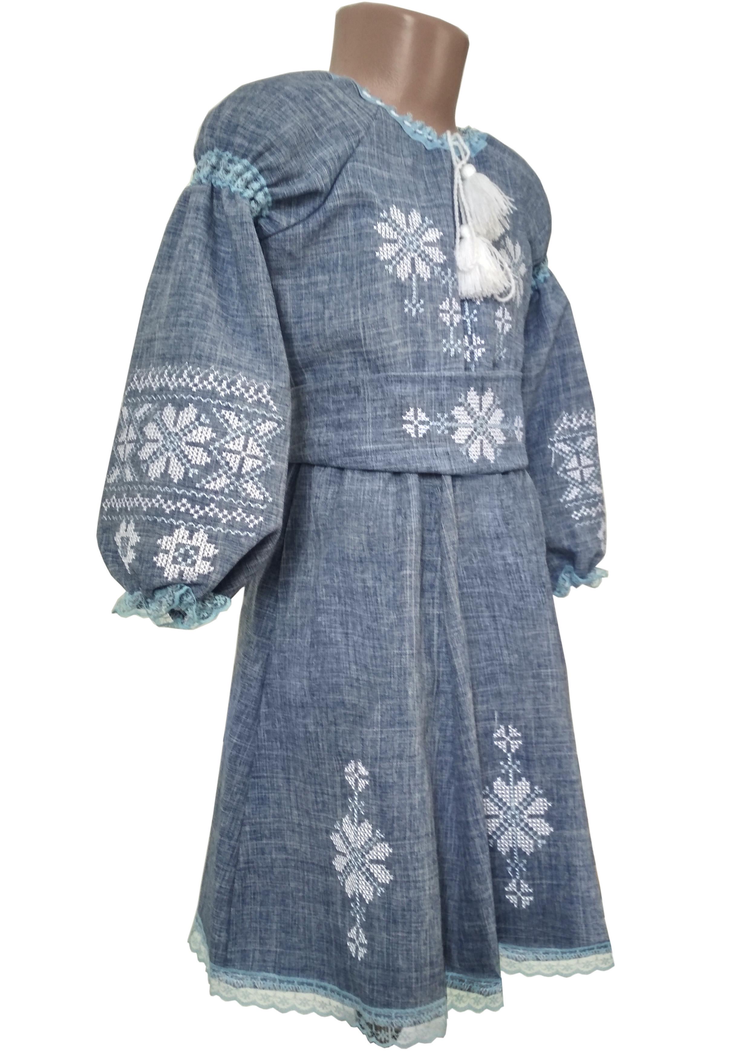 Сукня дитяча вишита Росава р. 26 Синій (7762/26) - фото 2 Сукня дитяча вишита Росава р. 26 Синій (7762/26) - фото 2