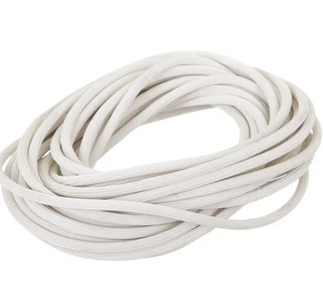 Шнур уплотнитель для москитной сетки 5 мм х 1 м Белый (721)