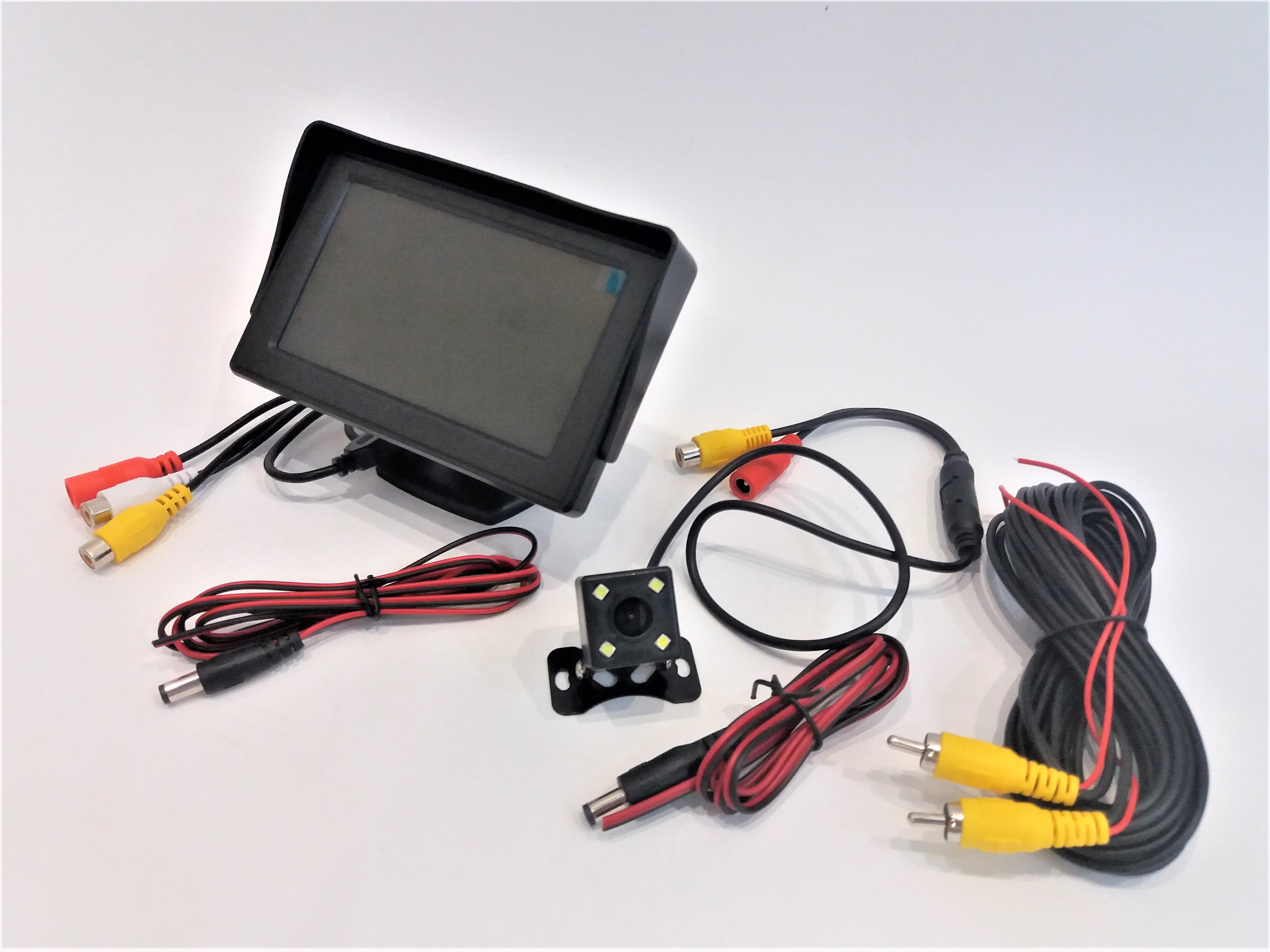 Парковочная система для автомобиля UKC монитор/камера врезная (4017)