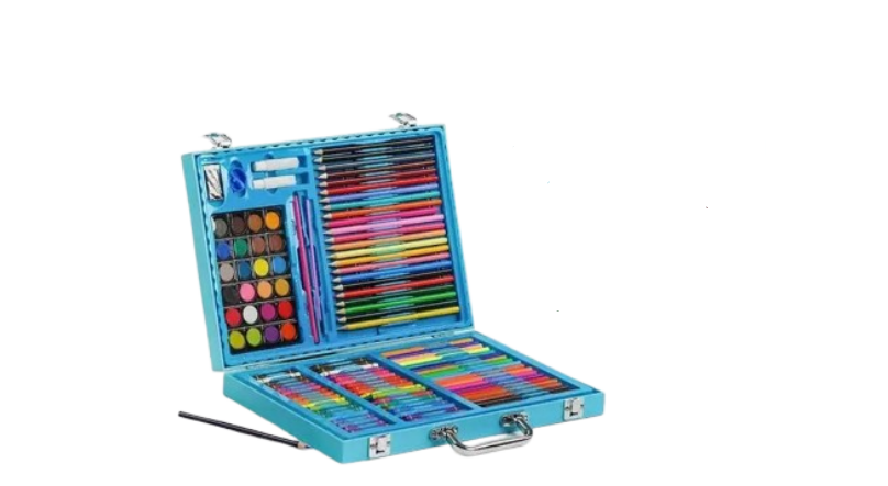 Набір для творчості/олівці/фарби/фломастери у валізі 128 предметів (26659181)