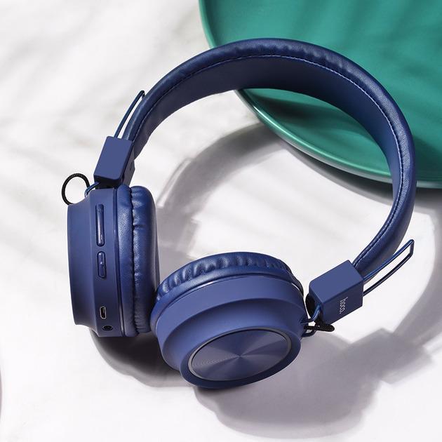 Наушники Hoco W25-2 Bluetooth Синій (20409294) - фото 3