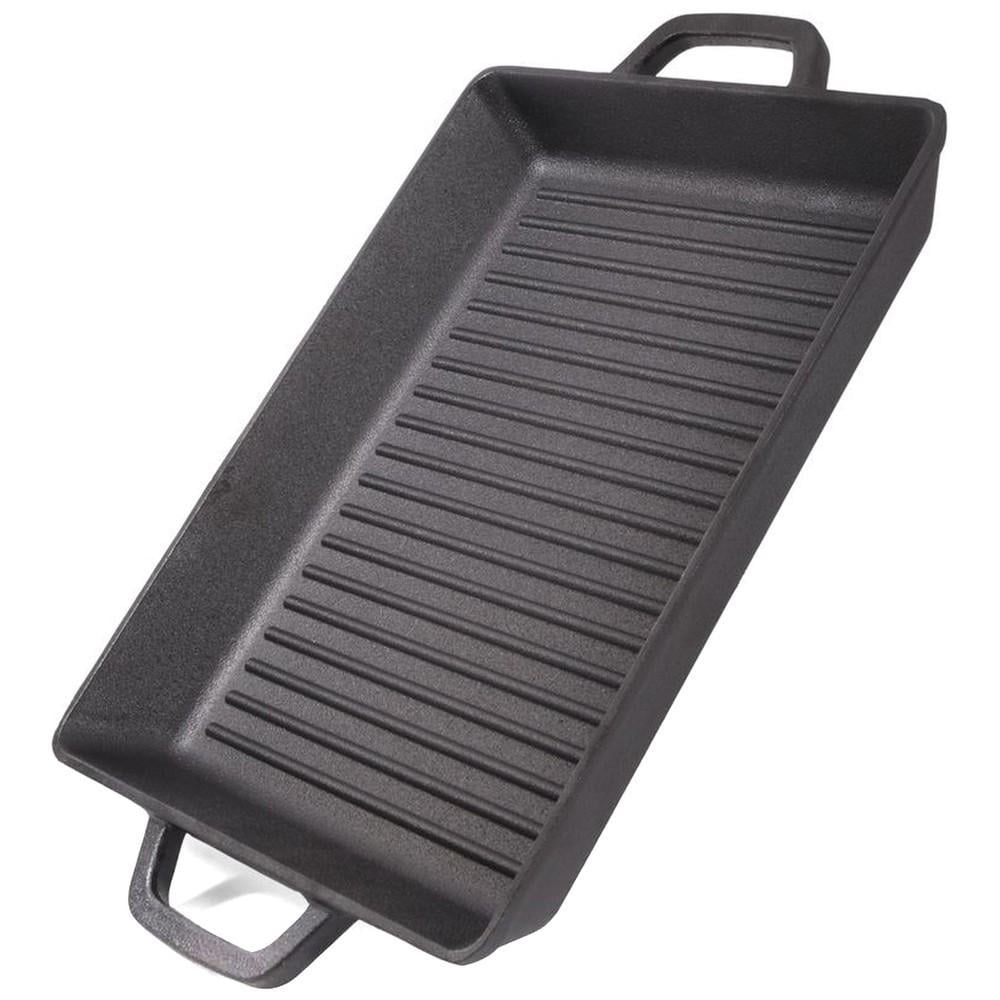 Сковорода-гриль прямокутна Fissman з чугуна 32,5х27х4 см (4136)