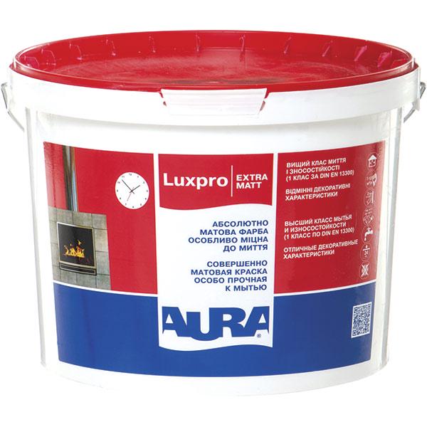 Краска Aura LuxPro ExtraMatt интерьерная глубокий мат акриловая база A 5 л Белый (1818480619)